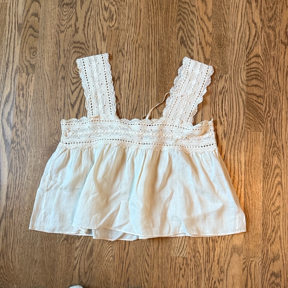 Doen Rami Silk Top-Cream - Picture 4 of 4